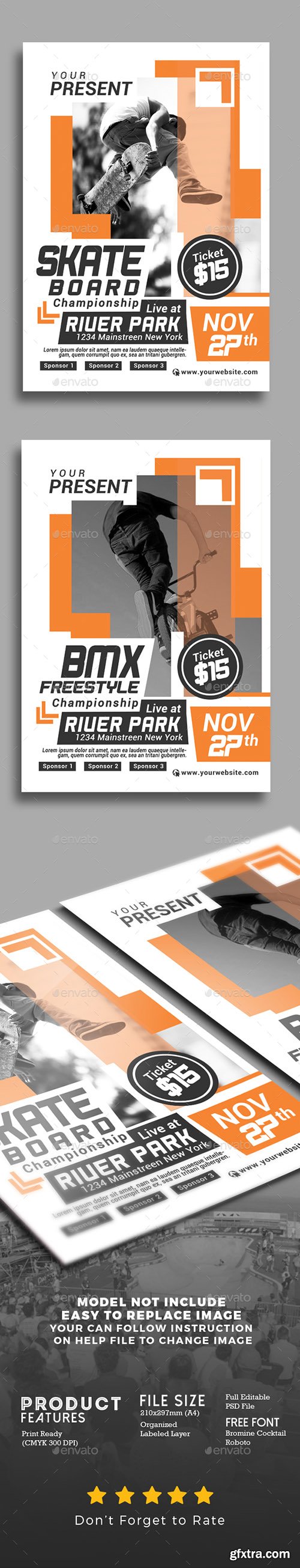 Graphicriver Extreme Sport Competition Flyer 18701044