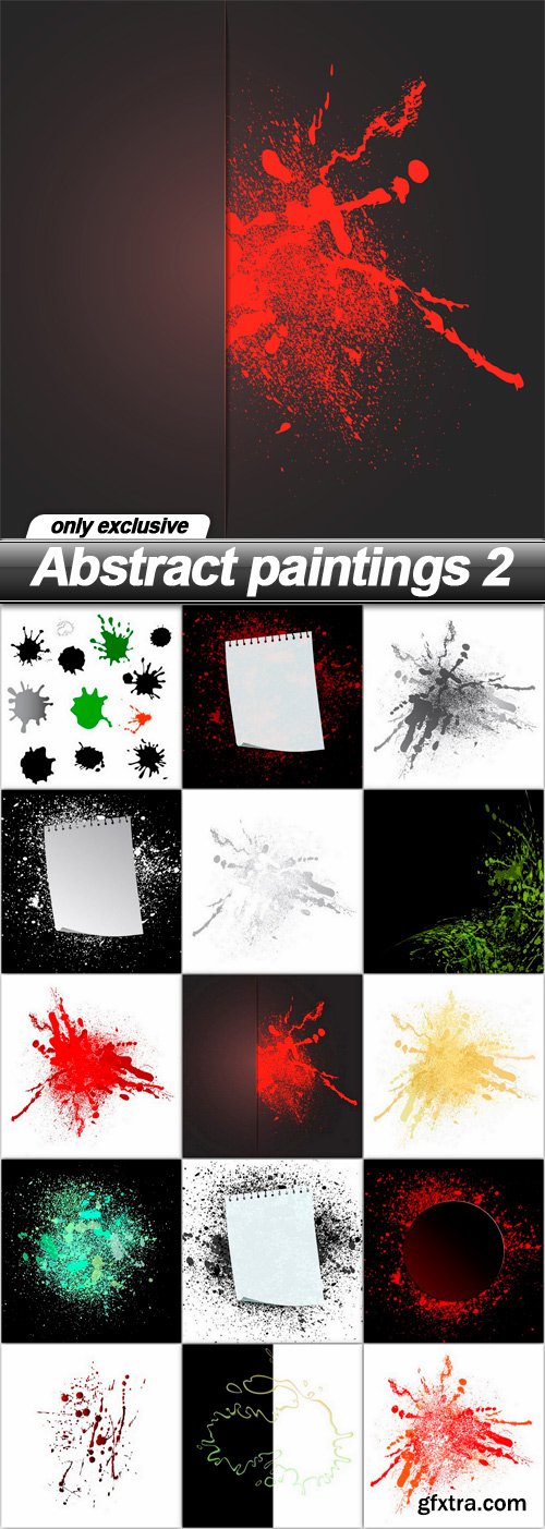 Abstract paintings 2 - 15 EPS
