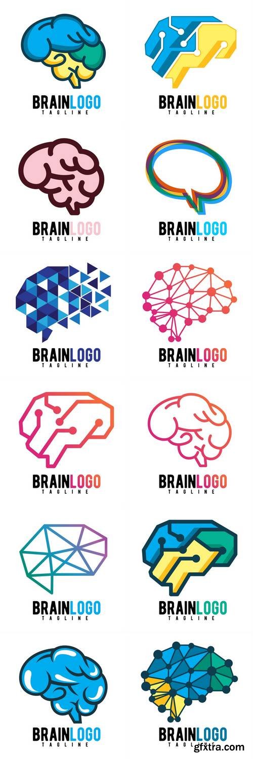 Brain Vector Logo