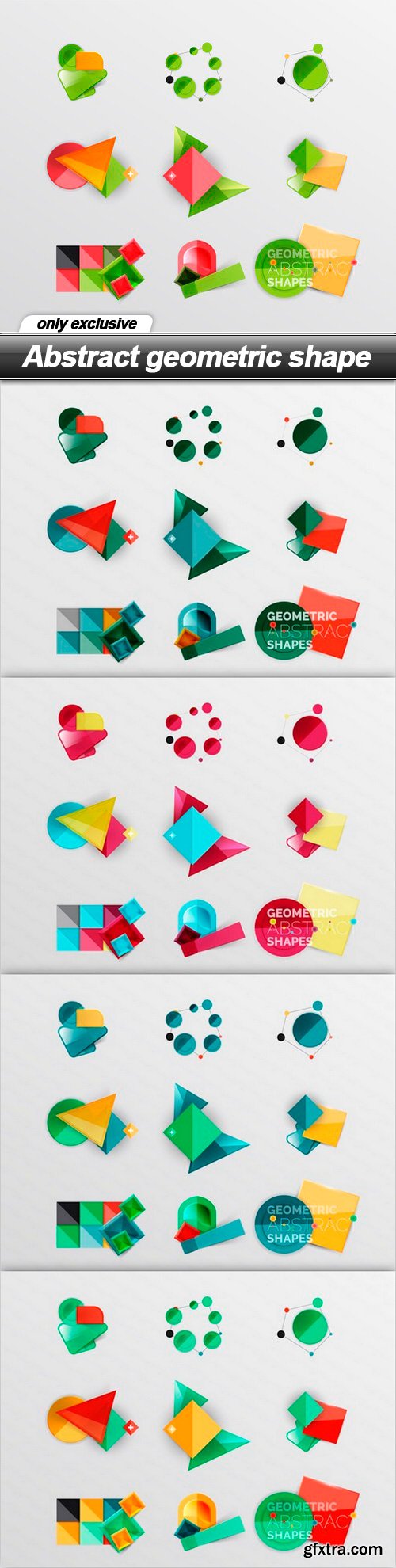 Abstract geometric shape - 5 EPS