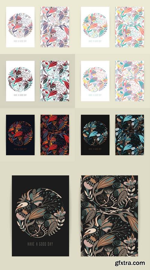 Cover Design with Floral Pattern