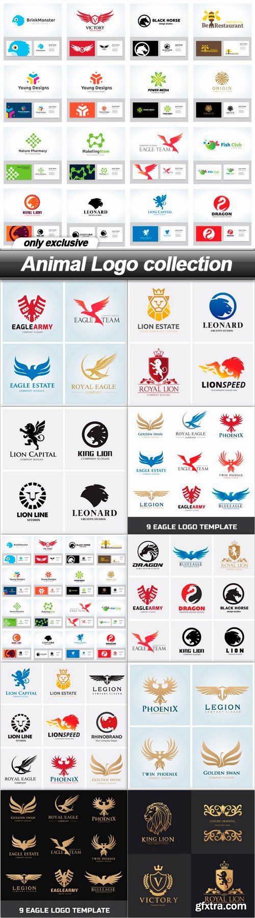 Animal Logo collection - 10 EPS