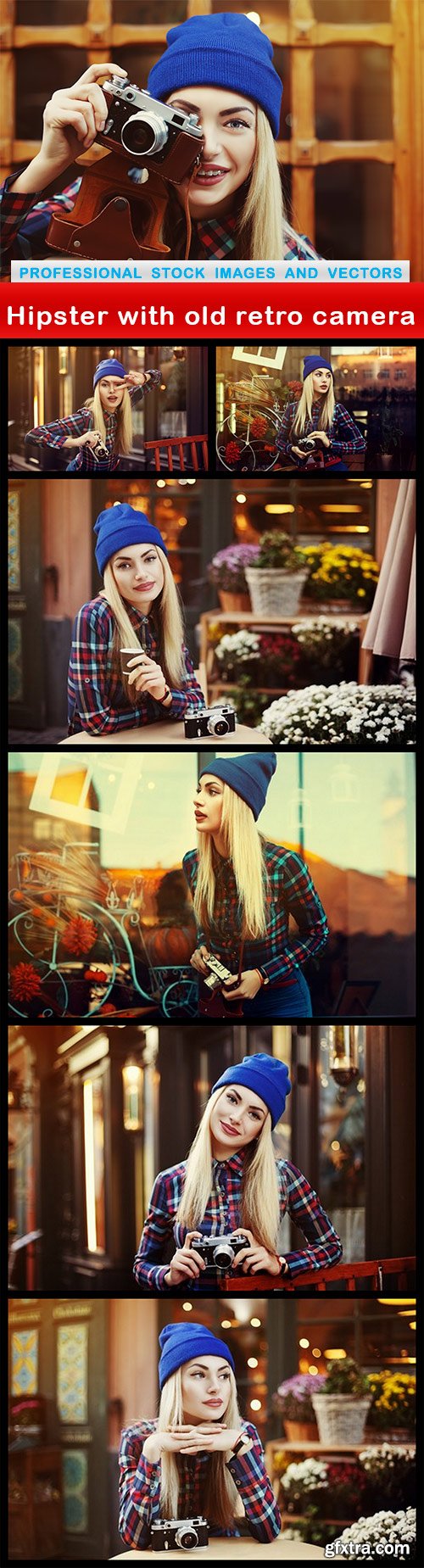 Hipster with old retro camera - 7 UHQ JPEG