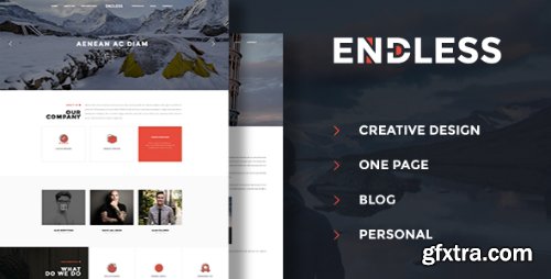 ThemeForest - Endless - One Page Personal Blog PSD 16638841