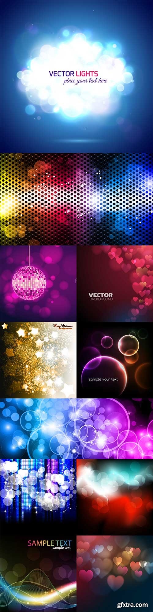 Vector bokeh colorful backgrounds - 7