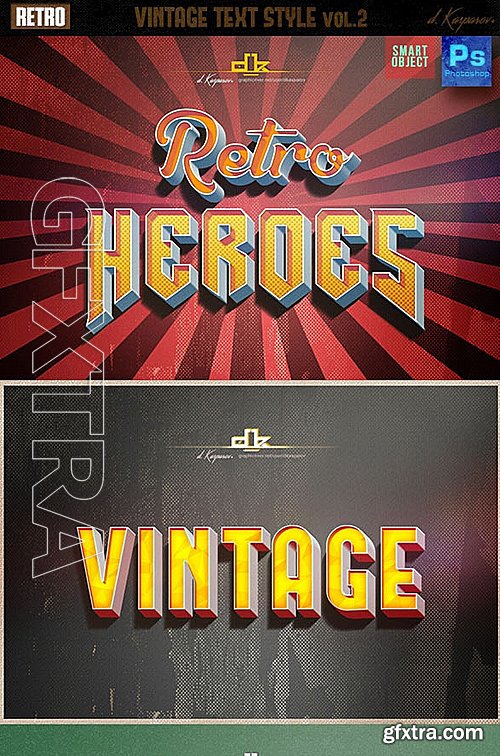 GraphicRiver - Retro Vintage Text Style vol 2 12249036