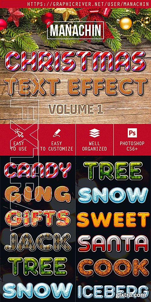 GraphicRiver - One Click Premium Christmas Text Effects Vol1 19127349