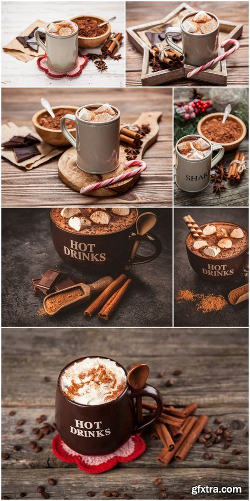 Cup of Hot Chocolate - 7 UHQ JPEG Stock Images