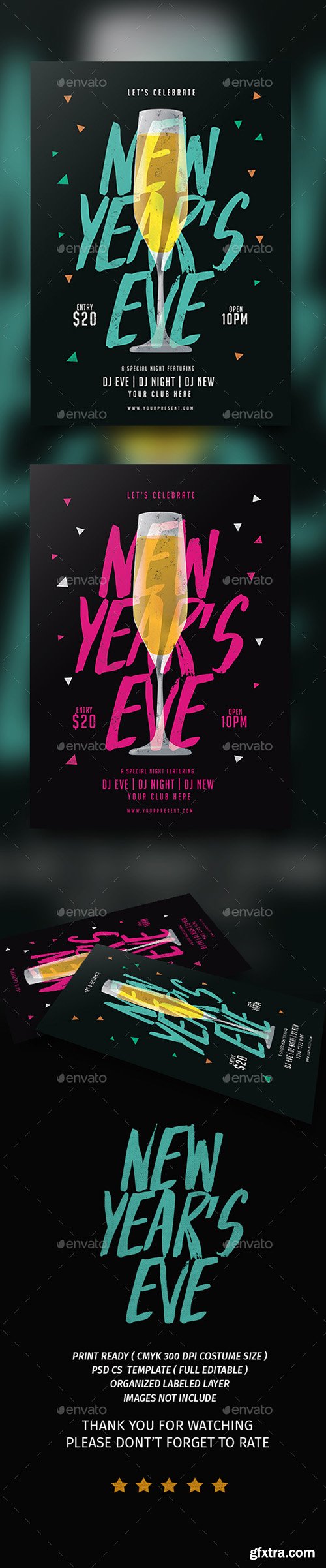 Graphicriver New Year Flyer 1907740
