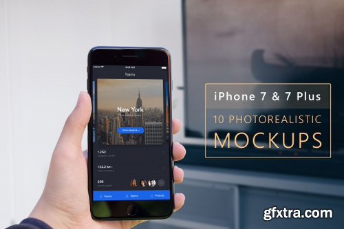 Photo realistic iPhone 7 & 7 Plus Mock-up 2