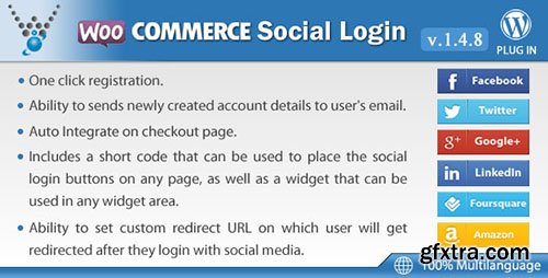 CodeCanyon - WooCommerce Social Login v1.4.8 - WordPress plugin - 8495883