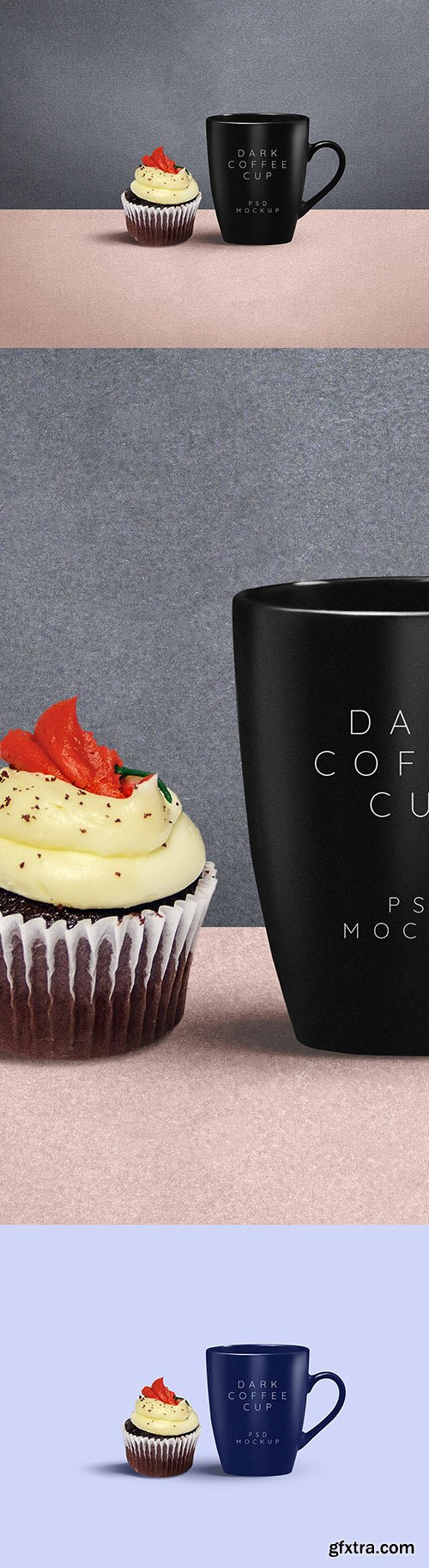 PSD Mock-Up - Dark Coffee Mug
