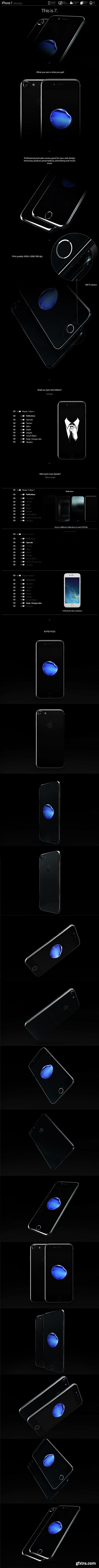 CM - iPhone 7 Jet Black Edition Mock Up 1115583