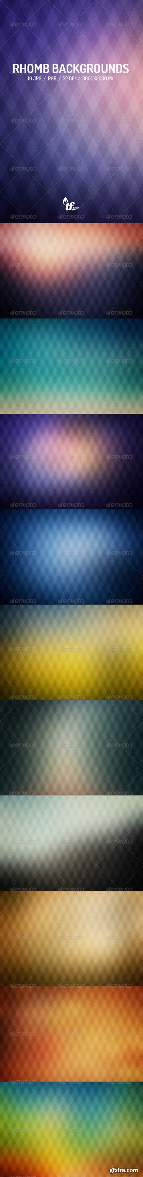 GraphicRiver - 10 Rhomb Backgrounds 7741199