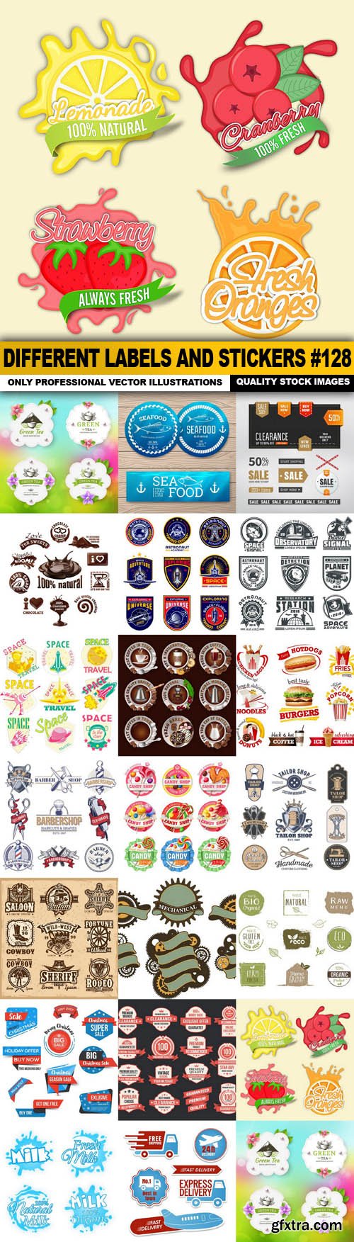 Different Labels And Stickers #128 - 20 Vector
