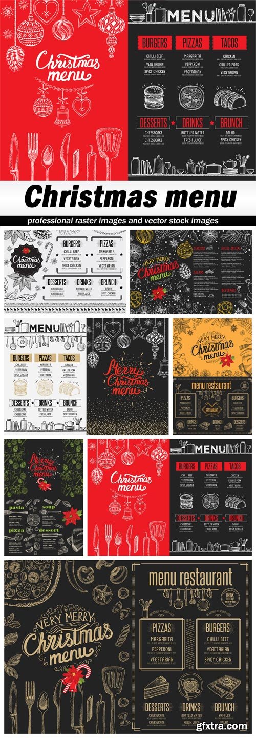 Christmas menu - 7 EPS