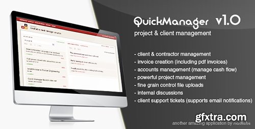CodeCanyon - quickmanager v1.1 - project & client manager - 3240551