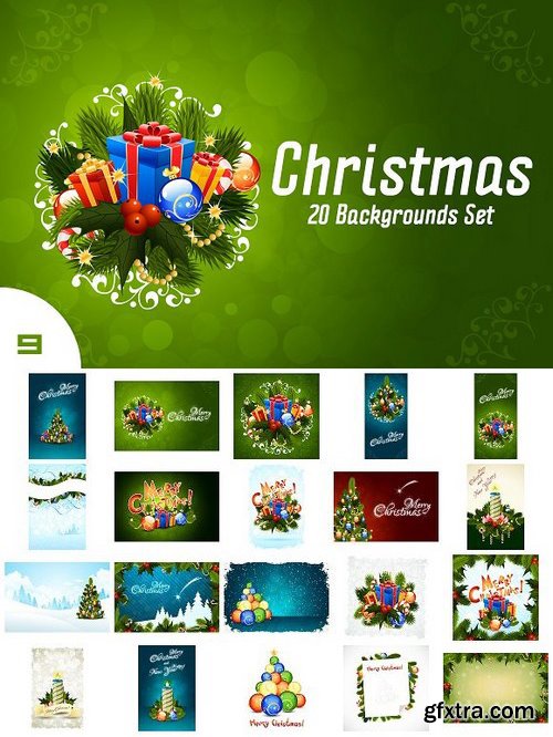 CM - Christmas Backgrounds Set 1112668
