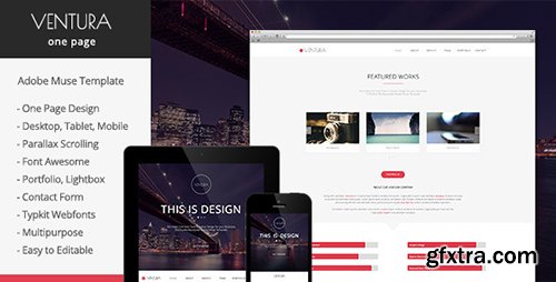ThemeForest - Ventura v1.1 - Parallax One Page Muse Template - 6914032