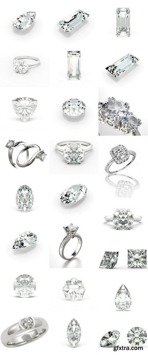 Diamonds and best engagement ring - 24xUHQ JPEG