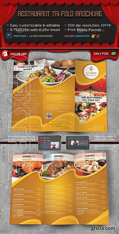 Restaurant Tri-fold Brochure v4 9858