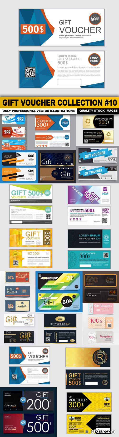 Gift Voucher Collection #10 - 20 Vector