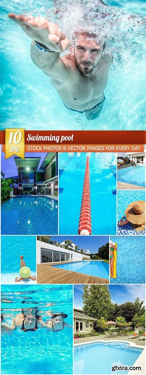 Swimming pool, 10 x UHQ JPEG