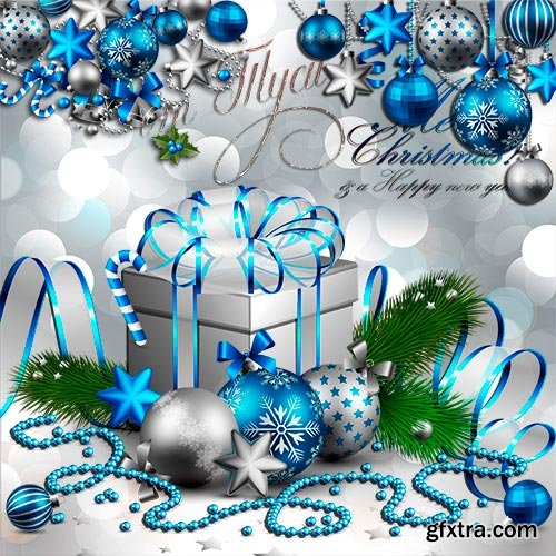 PSD source - Christmas decorations - 3