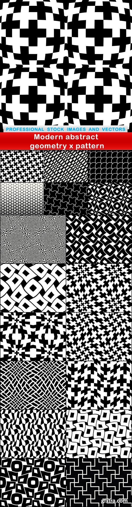 Modern abstract geometry x pattern - 19 EPS