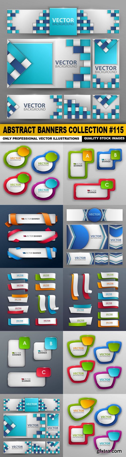 Abstract Banners Collection #115 - 10 Vectors