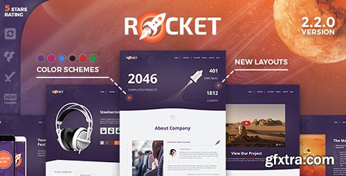 ThemeForest - Rocket v2.2.0 - Creative Multipurpose WordPress Theme - 15093803