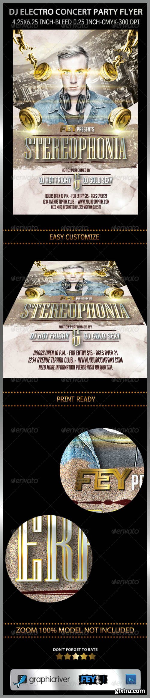 GR - DJ Electro Concert Party Flyer 7896417