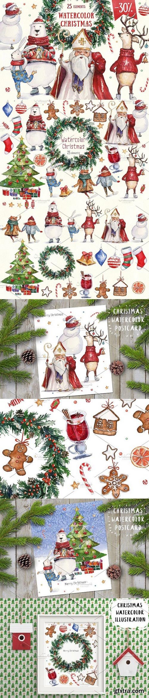 CM - Watercolor Christmas collection 1110723