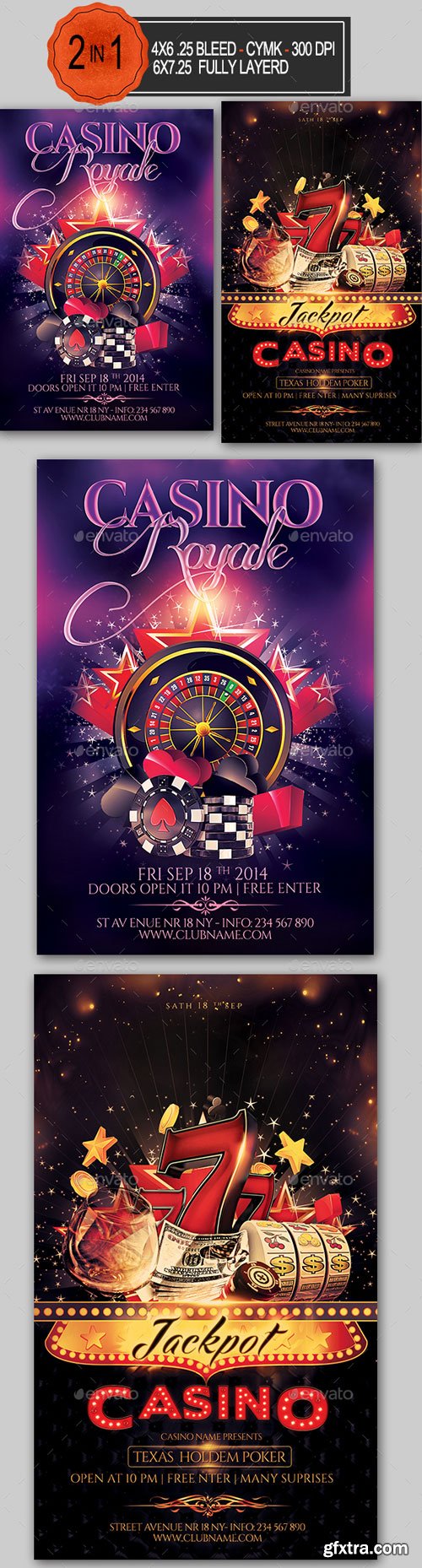 GraphicRiver - Casino Flyer Bundle - 14784999