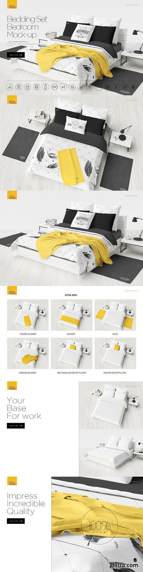 CM - Bedding Set Bedroom Mock-up 1097176