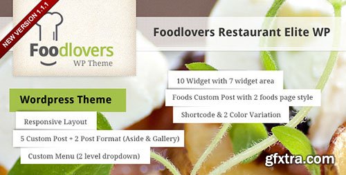 ThemeForest - Foodlovers v1.1.1 - Restaurant Elite WP - 3041369