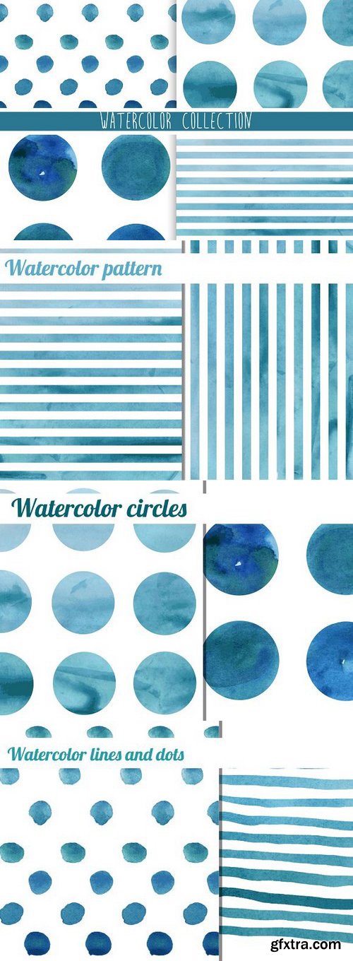 CM 56804 - Watercolor pattern, lines, circles