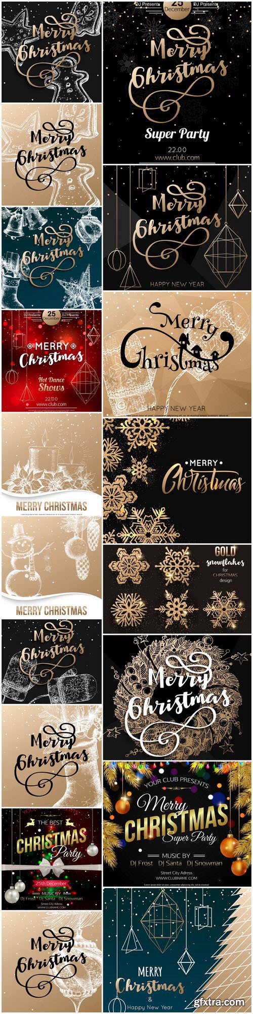 New Year 2017 & Christmas Design 20 - 18xEPS
