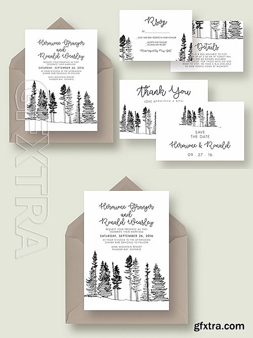 CM - Forest Drawing Wedding Suite 1130821