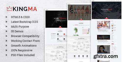 ThemeForest - KingMa - Creative Business Onepage HTML Template (Update: 3 June 16) - 13435094