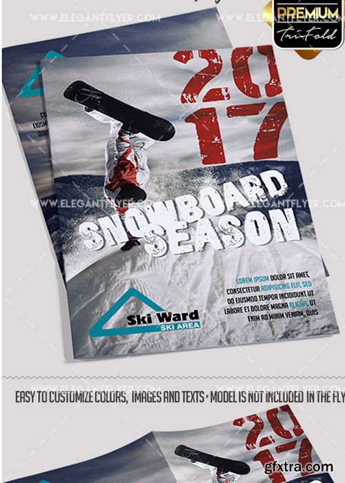 Winter Sport V11 Premium Bi-Fold PSD Brochure Template