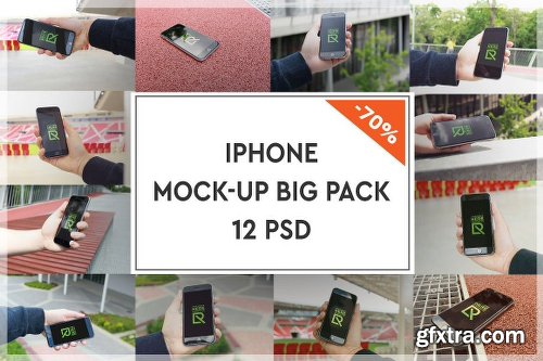 CreativeMarket iPhone Mock-up Big Pack#3 1123342