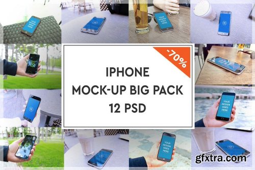 CreativeMarket iPhone Mock-up Big Pack#2 1123240