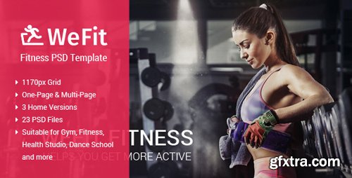 ThemeForest - WeFit | Health & Fitness PSD Template 9800347