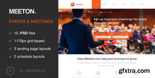 ThemeForest - Meeton - Conference & Event PSD Template 11770020