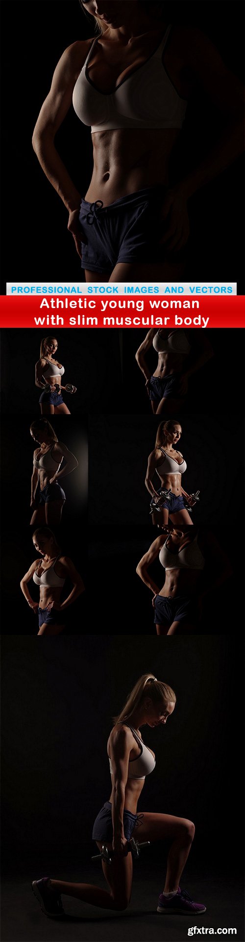 Athletic young woman with slim muscular body - 8 UHQ JPEG
