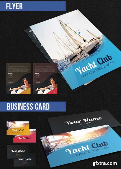 Yacht Club Brochure Pack V1 PSD Template