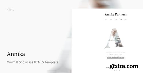 ThemeForest - Annika v1.0 - Minimal Showcase Template - 18524241