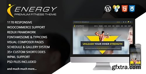 ThemeForest - ENERGY v1.5.2 - Responsive WordPress Fitness Theme - 10608322