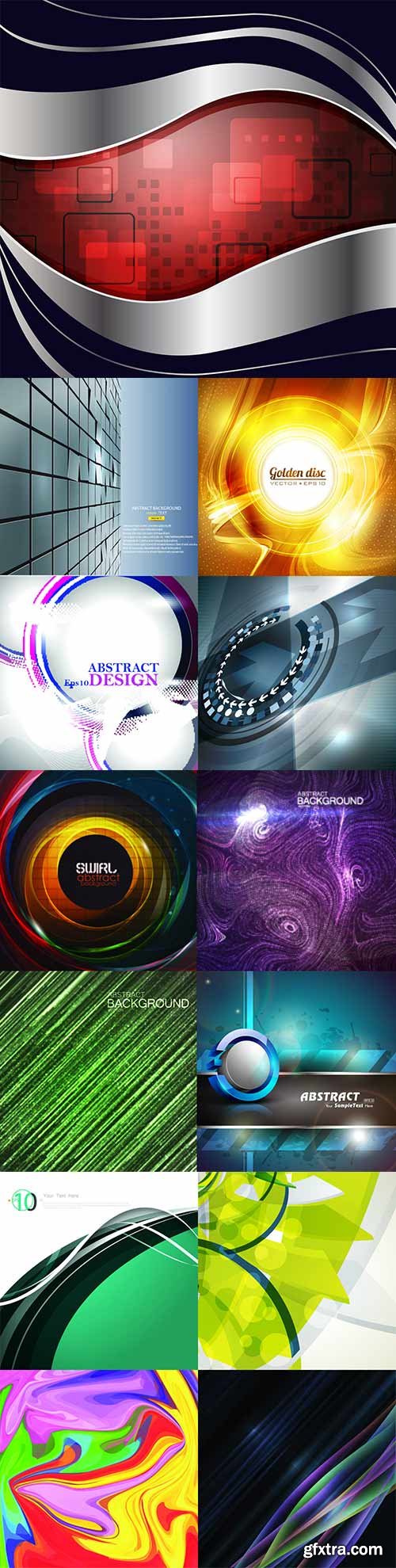 Bright colorful abstract backgrounds vector - 61